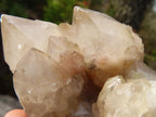 Natural Cascading Smokey Quartz Clusters x 3 From Luena, Congo - Toprock Gemstones and Minerals 