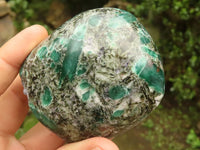 Polished Emerald In Matrix Standing Free Forms x 3 From Sandawana, Zimbabwe - TopRock