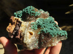 Natural Rare Ball Malachite On Drusy Quartz & Dolomite Matrix  x 2 From Kambove, Congo - Toprock Gemstones and Minerals 