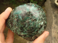 Polished Emerald In Matrix Standing Free Forms x 3 From Sandawana, Zimbabwe - TopRock