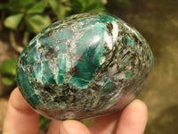 Polished Emerald In Matrix Standing Free Forms x 3 From Sandawana, Zimbabwe - TopRock