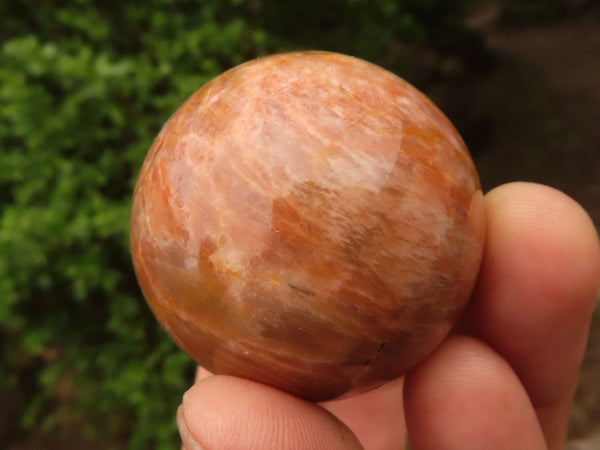 Polished Gorgeous Peach Moonstone Spheres  x 4 From Madagascar