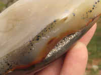 Polished Dendritic Agate Standing Free Forms  x 4 From Moralambo, Madagascar - TopRock