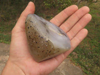 Polished Dendritic Agate Standing Free Forms  x 4 From Moralambo, Madagascar - TopRock