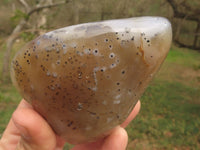 Polished Dendritic Agate Standing Free Forms  x 4 From Moralambo, Madagascar - TopRock