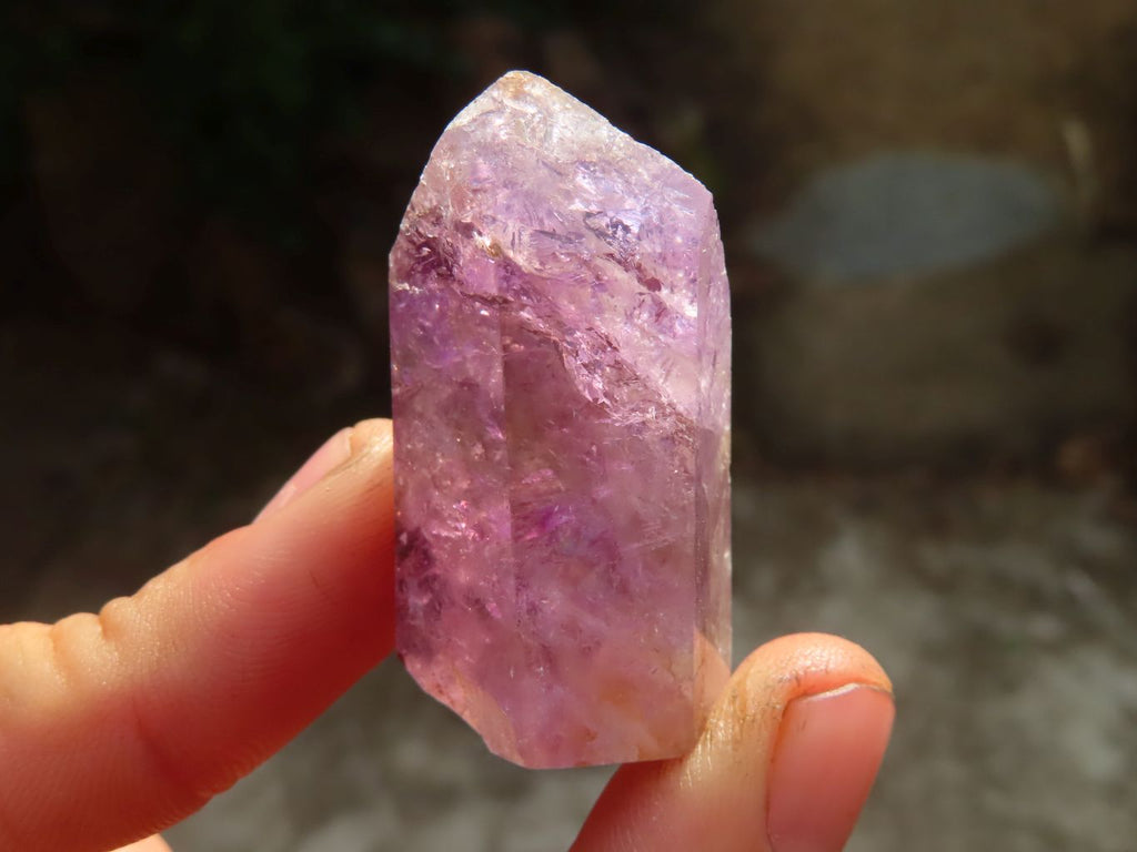 Polished Small Amethyst Points x 12 From Ambatondrazaka, Madagascar - Toprock Gemstones and Minerals 