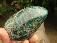Polished Emerald In Matrix Standing Free Forms x 3 From Sandawana, Zimbabwe - TopRock