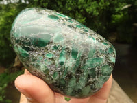 Polished Emerald In Matrix Standing Free Forms x 3 From Sandawana, Zimbabwe - TopRock