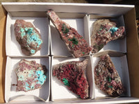 Natural Pink Salrose Cobaltion Dolomite Specimens  x 6 From Kakanda, Congo - Toprock Gemstones and Minerals 