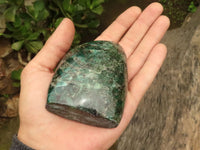 Polished Emerald In Matrix Standing Free Forms x 3 From Sandawana, Zimbabwe - TopRock