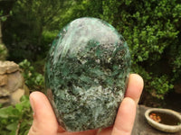 Polished Emerald In Matrix Standing Free Forms x 3 From Sandawana, Zimbabwe - TopRock
