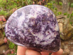 Polished  Purple Lepidolite Free Forms  x 4 From Zimbabwe - Toprock Gemstones and Minerals 