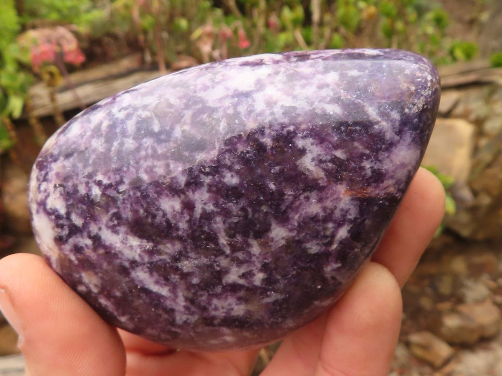 Polished  Purple Lepidolite Free Forms  x 4 From Zimbabwe - Toprock Gemstones and Minerals 