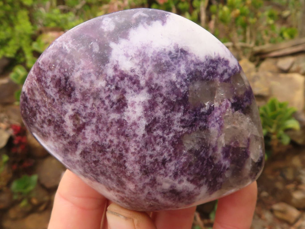 Polished  Purple Lepidolite Free Forms  x 4 From Zimbabwe - Toprock Gemstones and Minerals 