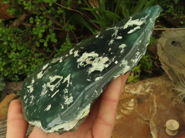 Polished Emerald Mtorolite / Chrome Chrysoprase Plates  x 2 From Mutorashanga, Zimbabwe - TopRock