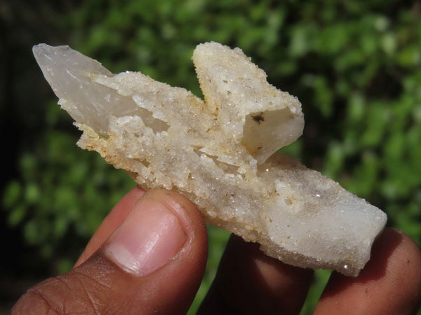 Natural Drusy Quartz Coated Fluorescent Peach Calcite Crystal Specimens  x 20 From Alberts Mountain, Lesotho
