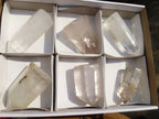 Polished Clear Quartz Crystal Points  x 6 From Madagascar - Toprock Gemstones and Minerals 