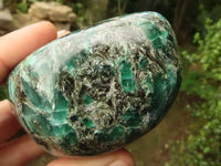 Polished Emerald In Matrix Standing Free Forms x 3 From Sandawana, Zimbabwe - TopRock