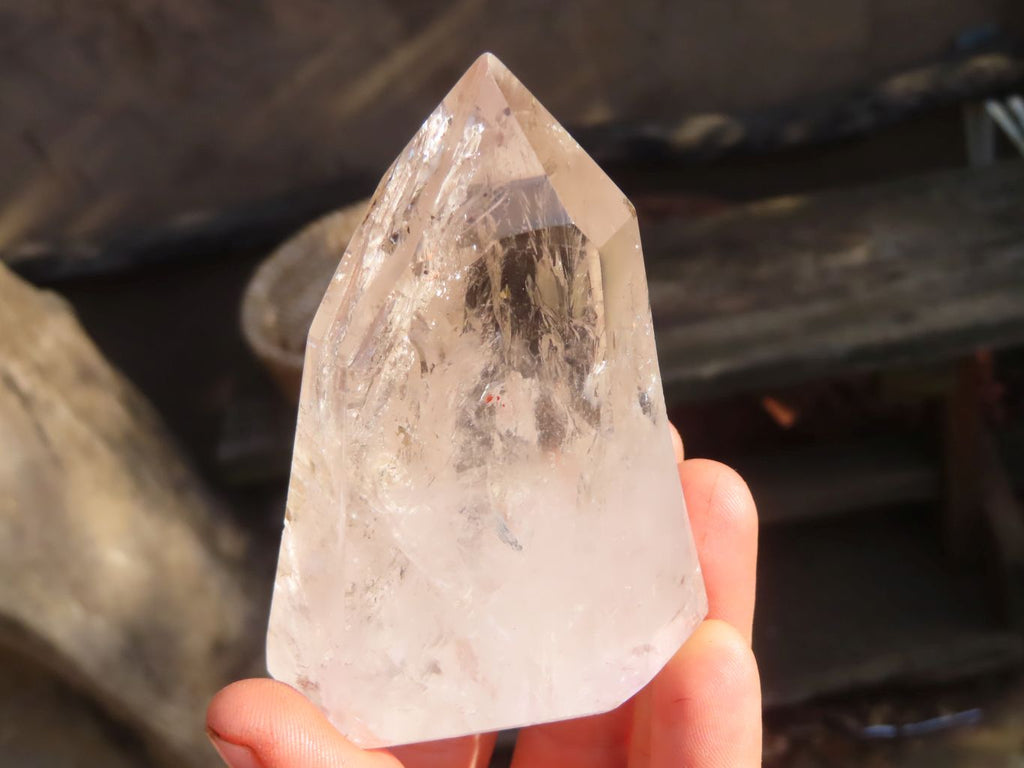 Polished Clear Quartz Crystal Points  x 6 From Madagascar - Toprock Gemstones and Minerals 