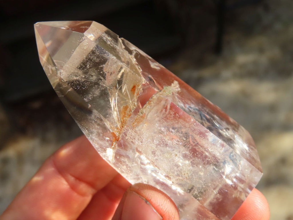 Polished Clear Quartz Crystal Points  x 6 From Madagascar - Toprock Gemstones and Minerals 