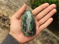 Polished Emerald In Matrix Standing Free Forms x 3 From Sandawana, Zimbabwe - TopRock