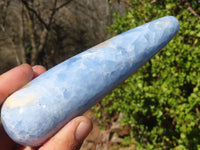 Polished Blue Calcite & Septerye Massage Wands x 5 From Madagascar - Toprock Gemstones and Minerals 