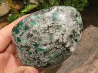 Polished Emerald In Matrix Standing Free Forms x 3 From Sandawana, Zimbabwe - TopRock