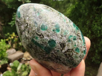 Polished Emerald In Matrix Standing Free Forms x 3 From Sandawana, Zimbabwe - TopRock