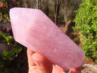Polished Double Terminated Rose Quartz Points x 4 From Ambatondrazaka, Madagascar - Toprock Gemstones and Minerals 