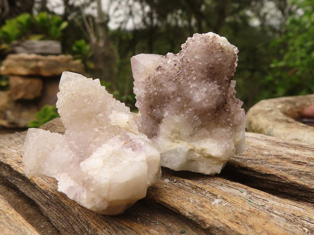 Natural Small Spirit Quartz Clusters  x 35 From Boekenhouthoek, South Africa - Toprock Gemstones and Minerals 