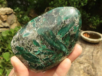 Polished Emerald In Matrix Standing Free Forms x 3 From Sandawana, Zimbabwe - TopRock