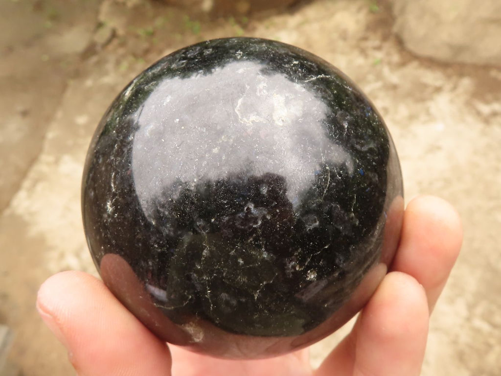 Polished Rare Blue Iolite / Water Sapphire Spheres  x 2 From Madagascar - TopRock