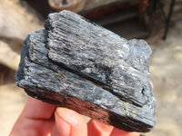 Natural Schorl Black Tourmaline Specimens x 6 From Erongo, Namibia - Toprock Gemstones and Minerals 