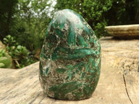 Polished Emerald In Matrix Standing Free Forms x 3 From Sandawana, Zimbabwe - TopRock
