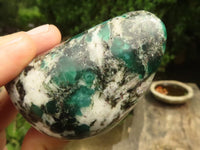 Polished Emerald In Matrix Standing Free Forms x 3 From Sandawana, Zimbabwe - TopRock