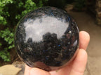 Polished Rare Blue Iolite / Water Sapphire Spheres  x 2 From Madagascar - TopRock