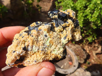 Natural Schorl Black Tourmaline Specimens x 6 From Erongo, Namibia - Toprock Gemstones and Minerals 
