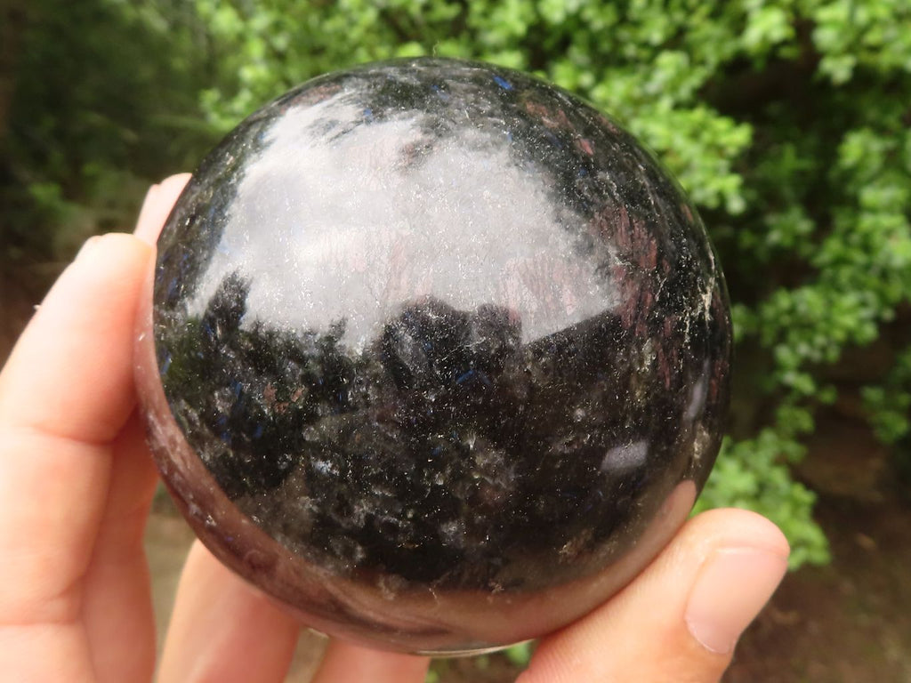 Polished Rare Blue Iolite / Water Sapphire Spheres  x 2 From Madagascar - TopRock