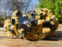 Natural Schorl Black Tourmaline Specimens x 6 From Erongo, Namibia - Toprock Gemstones and Minerals 
