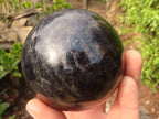Polished Rare Iolite Spheres x 2 From Ambatofinandrahana, Madagascar - Toprock Gemstones and Minerals 