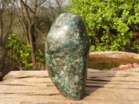 Polished Emerald Mica In Matrix Standing Free Forms x 1 From Mutoko, Zimbabwe - Toprock Gemstones and Minerals 