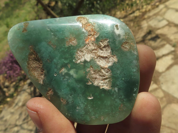 Polished Green Mtorolite / Emerald Chrysoprase Free Forms  x 12 From Zimbabwe - TopRock