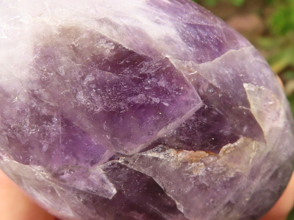 Polished Large Amethyst Palm Stones  x 7 From Madagascar - TopRock