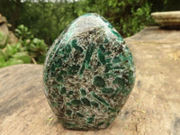 Polished Emerald In Matrix Standing Free Forms x 3 From Sandawana, Zimbabwe - TopRock