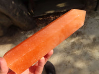Polished Orange Twist Calcite Towers x 2 From Maevantanana, Madagascar - Toprock Gemstones and Minerals 