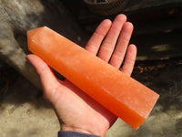 Polished Orange Twist Calcite Towers x 2 From Maevantanana, Madagascar - Toprock Gemstones and Minerals 