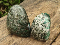 Polished Emerald In Matrix Standing Free Forms x 3 From Sandawana, Zimbabwe - TopRock