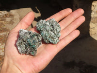 Natural Rare Emerald Mica In Matrix Cobbed Specimens x 12 From Mutoko, Zimbabwe - Toprock Gemstones and Minerals 