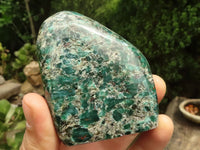 Polished Emerald In Matrix Standing Free Forms x 3 From Sandawana, Zimbabwe - TopRock
