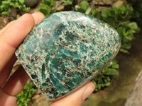 Polished Emerald In Matrix Standing Free Forms x 3 From Sandawana, Zimbabwe - TopRock